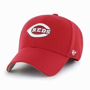 47 Brand Cincinnati Reds Baseball Cap Red White Embroidered Logo Adult OSFA Hat